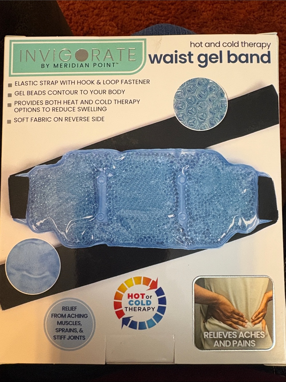 Invigorate Waist Gel Band - Blue